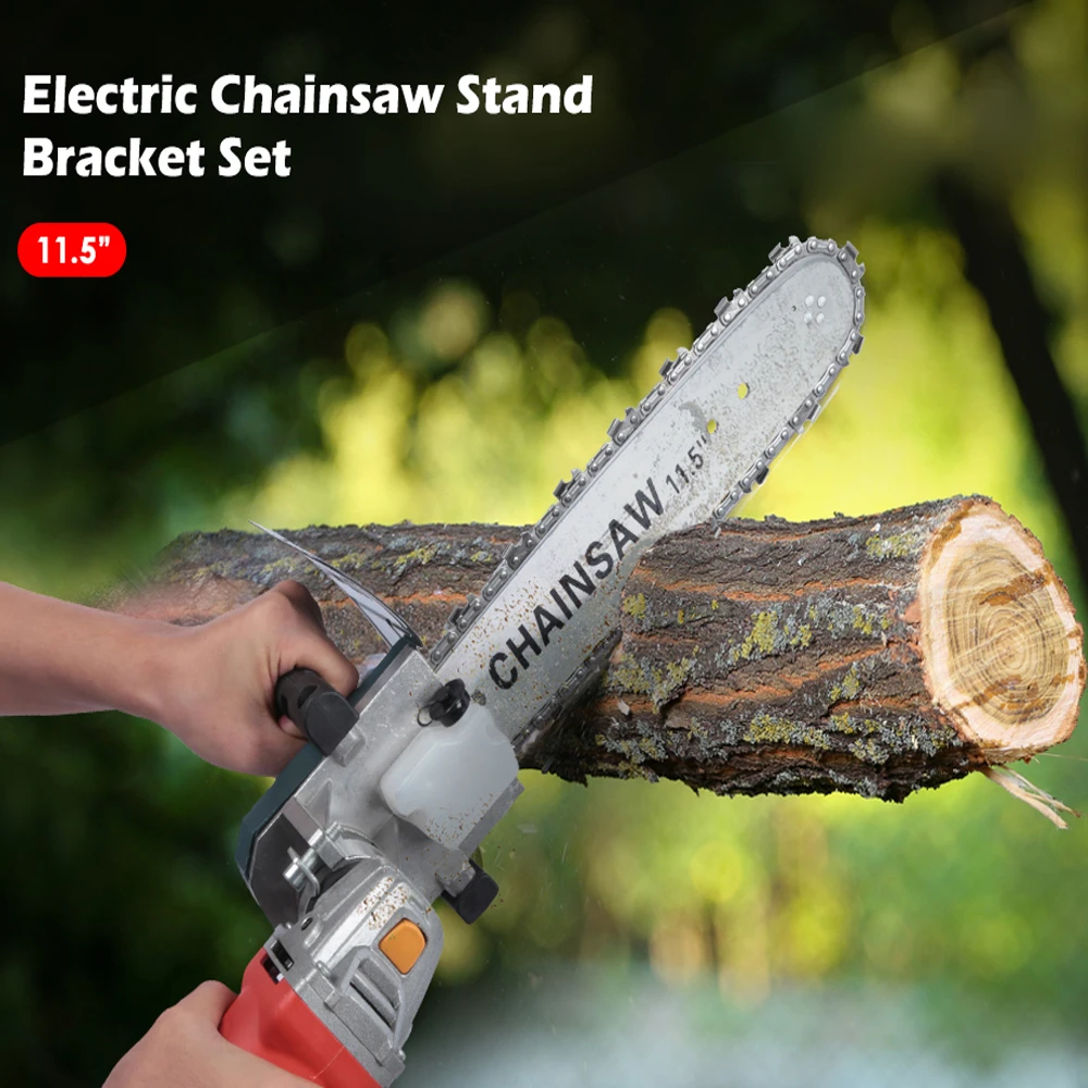 11.5" Electric Chainsaw Stand Bracket Set Woodworking Cutting Tools for 100 11 11.5" Electric Chainsaw Stand Bracket Set Woodworking Cutting Tools for 100 11