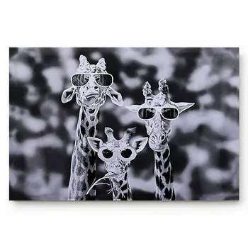 

Three Giraffes Black And White Animals Doormat Home Decoration Anti-Slip Entrance Door Mats Kitchen Carpet Door Mats Outdoor