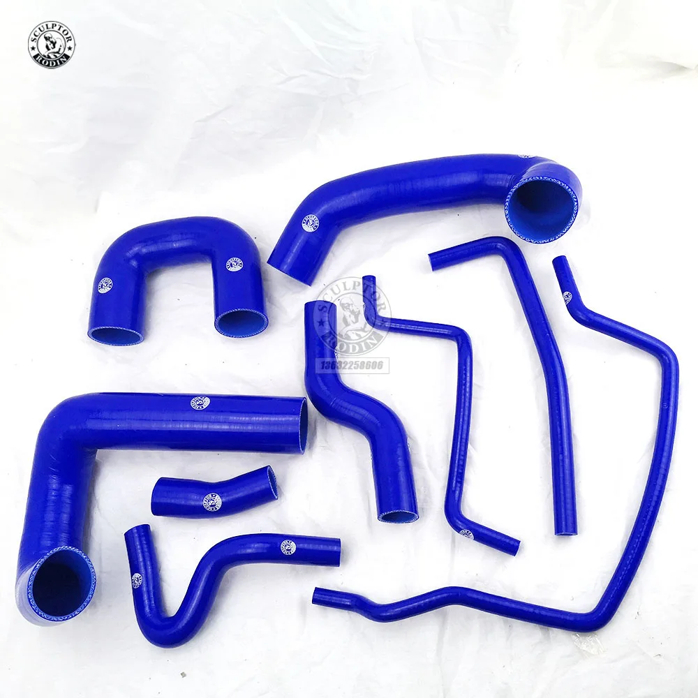 Silicone Boost Turbo Hose Kit for SAAB 93 03 07 (9Pcs) Red/Blue/BlackHoses & Clamps AliExpress