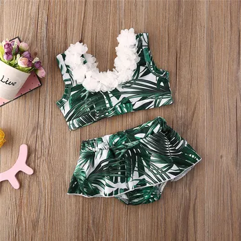 

Free shipping Kids Baby Girls clothes Bikini Set Swimwear Swimsuit Bathing Beach Floral Costume 6M-5Y