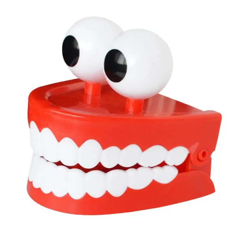 Креативная заводная игрушка прыжки зубы цепь игрушки широкий спектр применения Повседневная долговечность забавная модель Хэллоуин