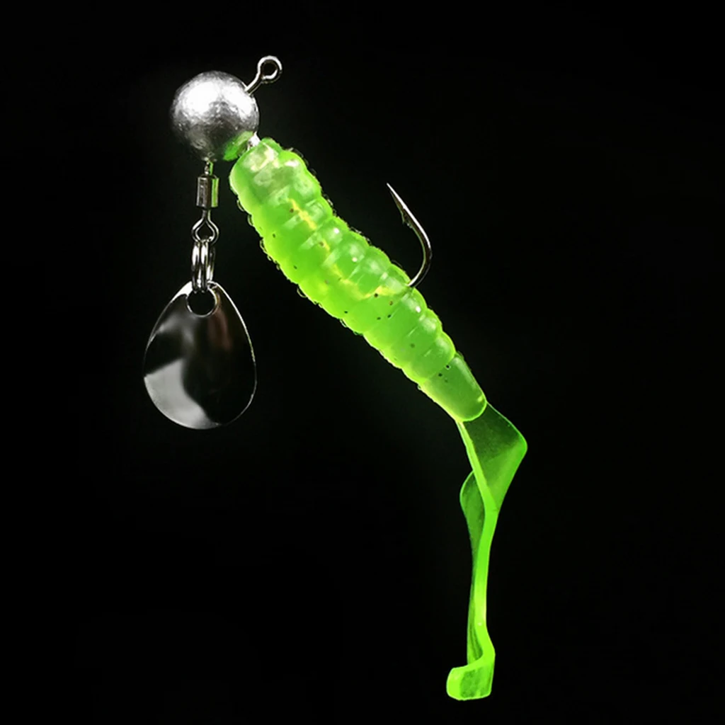 5PCS Jig Head Soft Lure Worms Fishing Bait Barbed Hooks DIY for Saltwater Freshwater Fishing Tackles Pesca