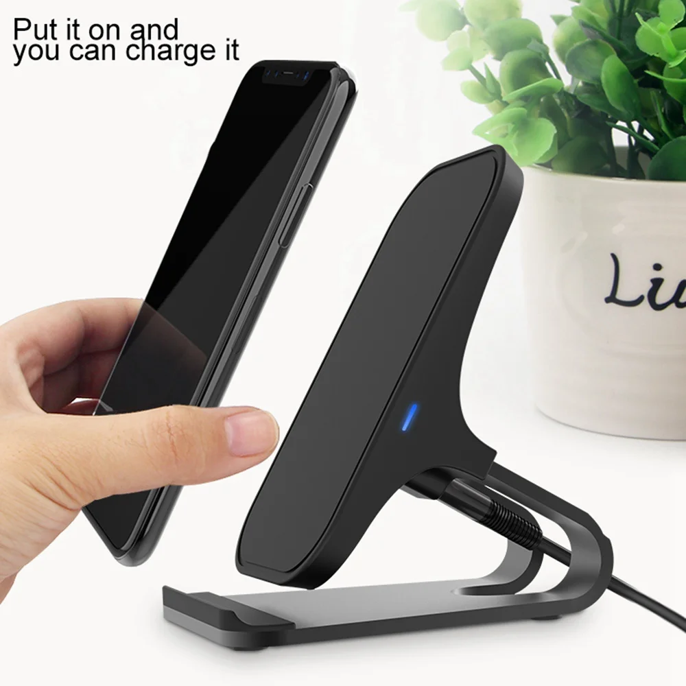 

KISSCASE Qi Standard Wireless Charger Quick Charger Stand Dock for iPhone XS Max XR X XS 8Plus for Samsung S10 S9 S8 Note8 Note9