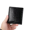 High Grade Crocodile Leather Business Men Wallet bag Fashion High Capacity Man Crocodile Skin wallet Short Multi Card  Purse 50 1