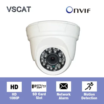 

48V POE IP Camera Micro SD/TF Card HD 1080P Full-HD 720P Onvif P2P wired Camera Indoor Dome Security Cameras Video Surveillance