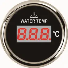 52 мм автоматический цифровой измеритель температуры воды 40-120 градусов датчик температуры воды 9-32 В с подсветкой для автомобиля грузовика корабля черный