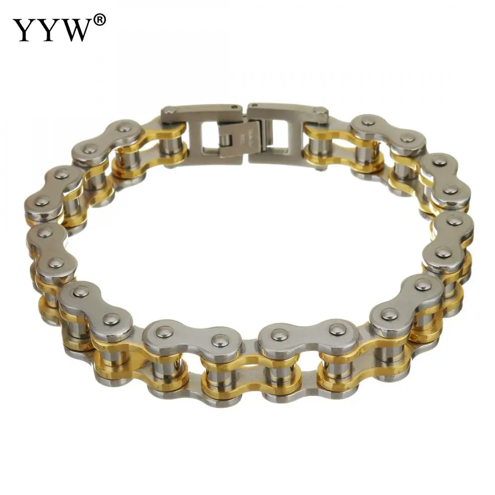 Мужские браслеты из нержавеющей стали для мужчин, браслет на велосипедную цепочку Bileklik, хип-хоп стиль, браслет для мальчиков, ювелирные изделия Masculina bracciale uomo