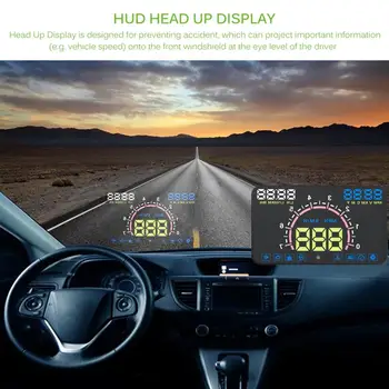 

Hot Onever E350 5.8" Screen Auto OBDII Car HUD OBD2 Port Head Up Display Overspeed Warning Windshield Projector Alarm System