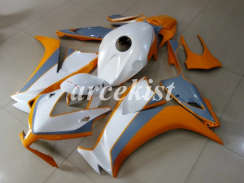 4 бесплатные подарки ABS Обтекатели Наборы Подходит для Honda CBR1000RR 2012 2013 CBR 1000RR 12, 13, 14, 15 лет, комплекты корпусов белый orange