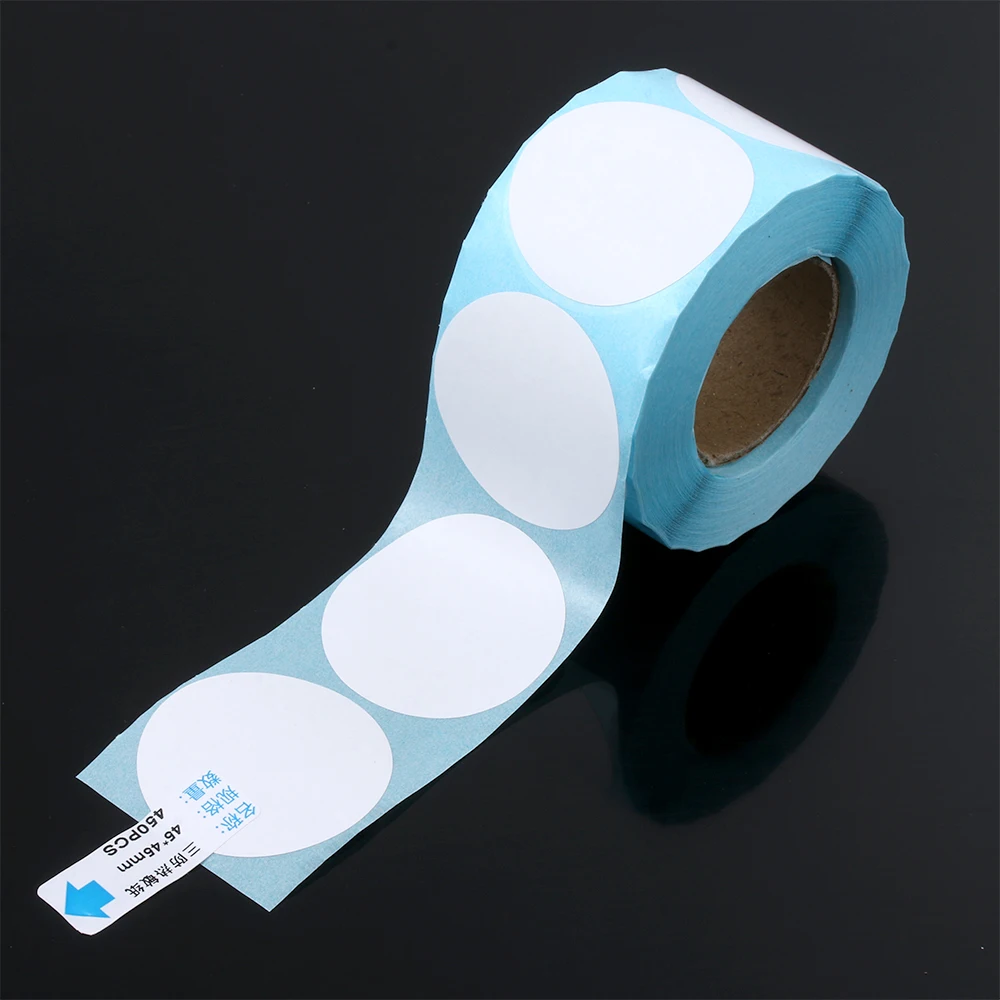 

Hot Sale Convenient Round Adhesive Thermal Label Sticker Paper Supermarket Price Blank Label Direct Print Waterproof Cards