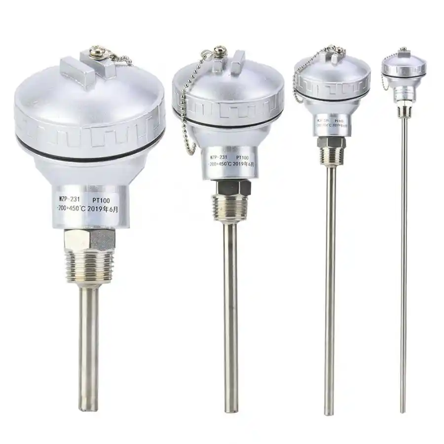 RTD PT100 Temperature Sensor Probe 1/2'' NPT Thread Thermocouple
