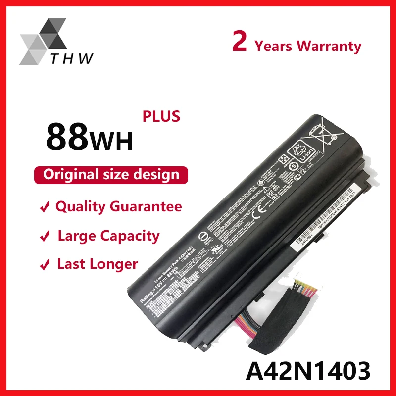 THW A42N1403 Аккумулятор для ноутбука ASUS ROG G751 G751JY G751JM G751JT GFX71 GFX71JY GFX71JT A42LM9H A42LM93