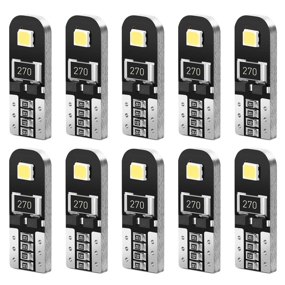 10x T10 W5W Canbus Car LED Bulb 168 for Toyota C-HR CHR 2018 2019 Interior Light License Plate Side Marker Vanity Mirror Lamp | Автомобили