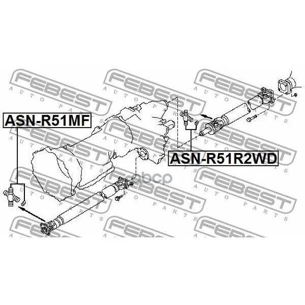 Крестовина Карданного Вала 29x95 Febest Asnr51mf Febest арт. ASNR51MF