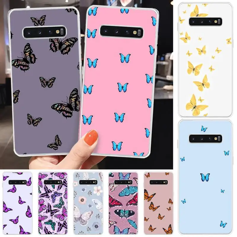 Модный Милый Забавный чехол-бабочка для телефона Samsung S6 S7 edge S8 Plus S9 S10 plus E(lite) |