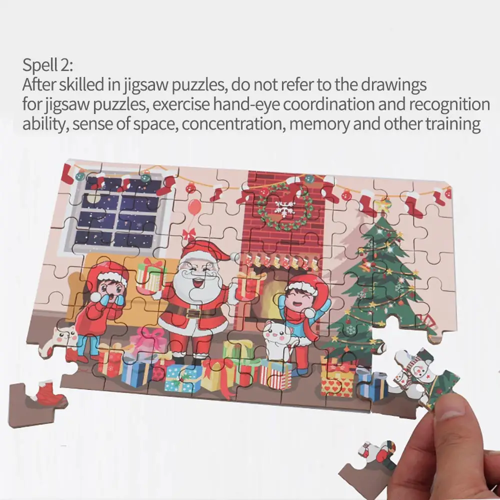 60 штук мультяшный узор пазлы игрушки деревянные Детские детские развивающие