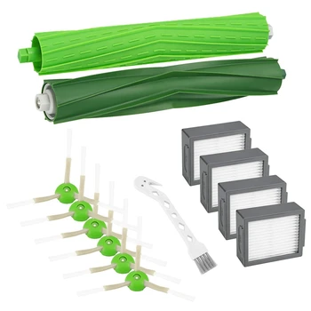 

HEPa Filters Edge-Sweeping Brushes Multi-Surface Rubber Brushes Replacement Parts for IRobot Roomba I7 I7+/I7 Plus E5 E6 Vacuum