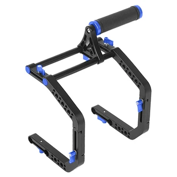 

SLR Camera Upper Handle Double C-Arm Upper Handle Aluminum Alloy SLR Kit Dual C-Arm Photography Accessories Blue