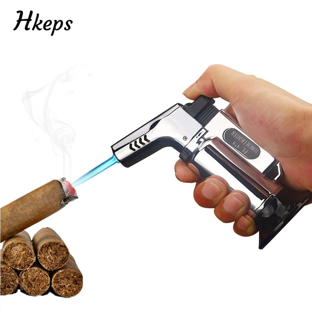 

Lighter Cigar Torch Turbo Lighter Jet Butane Gas Cigarette Spray Gun Windproof Metal Pipe Lighter For Kitchen Outdoor BBQ Tools