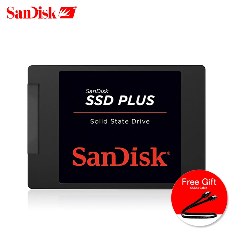 Sandisk SSD Plus Внутренний твердотельный жесткий диск SATA III 2 5 &quot 120 ГБ 240 480 ноутбук ssd 1