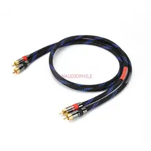 HiFi RCA Interconnect Audio Cable Quality 2 RCA Male To 2 RCA Male OFC Interconnect Cable Preamp Power Amplifier HiFi RCA Interconnect Audio Cable Quality 2 RCA Male To 2 RCA Male OFC Interconnect Cable Preamp Power Amplifier