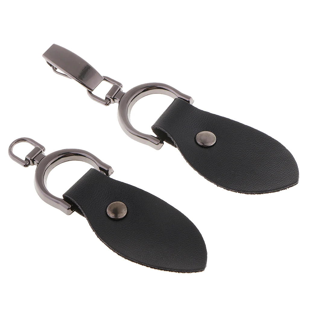 1 Pair Leather Horn Toggle Buttons Trench Duffle Coat Fastener