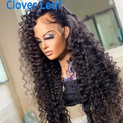 Loose Deep Wave Lace Frontal Wig 13x4 Transparent Lace Wigs Remy Curly Lace Front Wig Preplucked And Bleached Knots Lace Wig