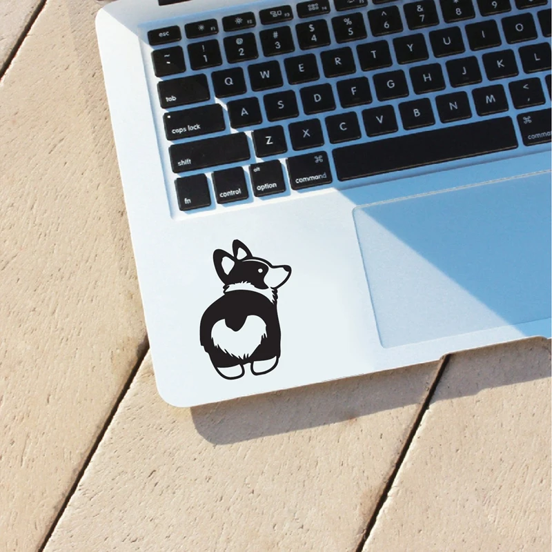 Corgi Silhouette Laptop Stickers