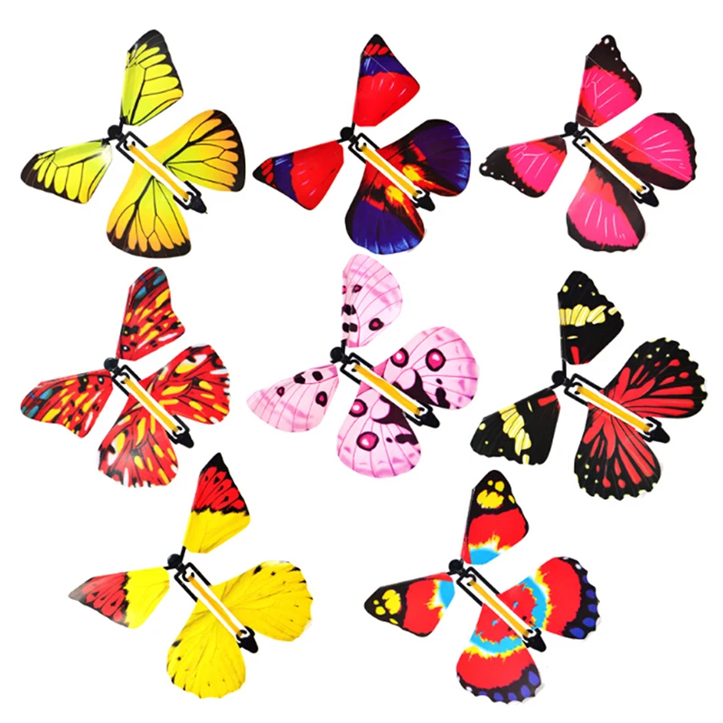 

1Pc Magic Toys Transformation Fly Butterfly props Magic Tricks change hands Funny Prank Joke Mystical Fun Classic Toy gift