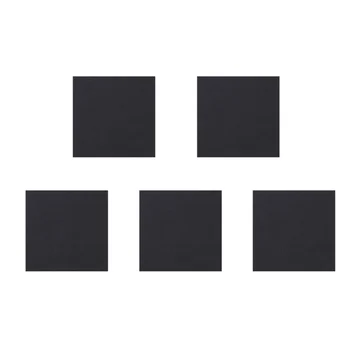 

5Pcs Sponge Neoprene Rubber Foam Anti-Vibration Pads Vibration Isolation Mats 150x150x5mm (Black)