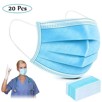 

Disposable Dust Mask Safety Three-layer / Four-layer Daily Protective Mask Anti-fog Dust-proof Non-woven Melt-blown Mask Blue