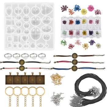 

Jewelry Making DIY Tools Set Handmade Earrings Bracelet Necklace Ring DIY Resin Mould