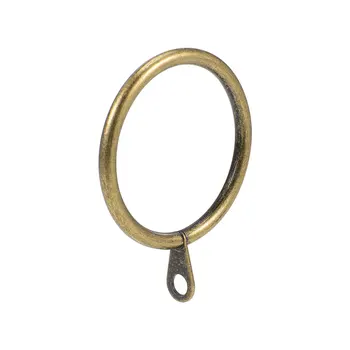 

uxcell 7Pcs Curtain Rings Metal 38mm Inner Dia Drapery Ring for Curtain Rods Bronze for Holding Curtains and Window Curtains
