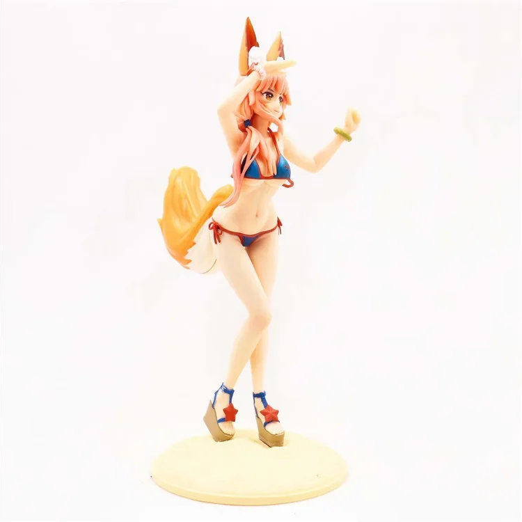 

Anime Peripheral Destiny Night Animal Ear Niang Wife Fox Jade Algae Front Swimwear Jade Algae Cat Garage Kit Model