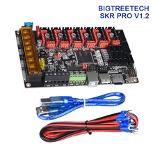 Bigtreetech skr pro v1.2 32 bit placa-mãe tmc2208 tmc2209 uart driver duplo z-eixo peças de impressora 3d skr v1.3 v1.4 turbo tft35