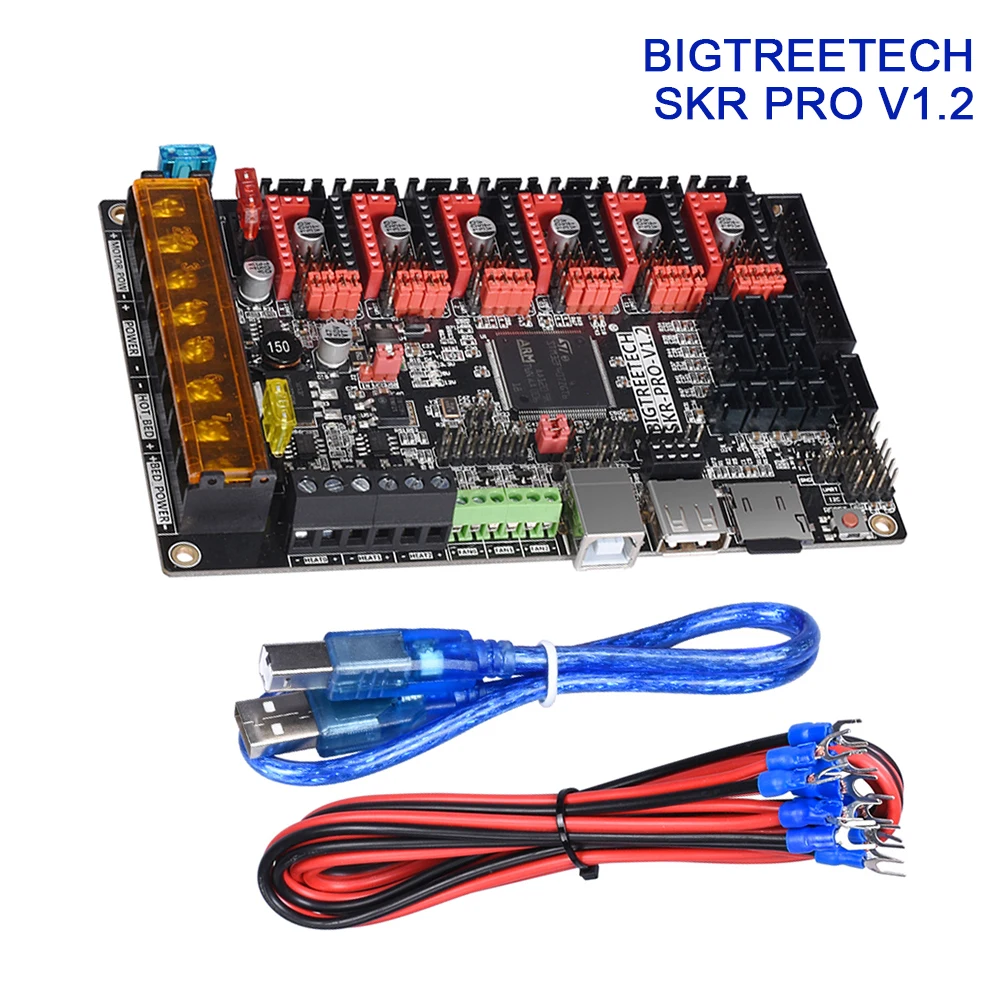 Материнская плата BIGTREETECH SKR PRO V1.2 32 бит TMC2208 TMC2209 UART Driver Dual Z axis детали для 3D принтера