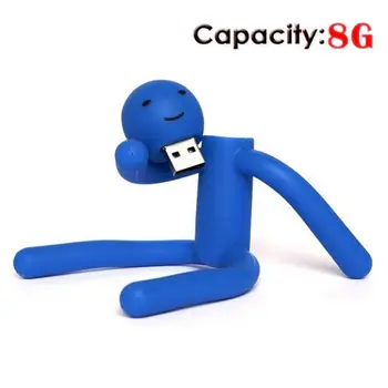 

Creative Changeable Cartoon Yoga Man Shaped 8GB USB Flash Drive U-disk (Blue)
