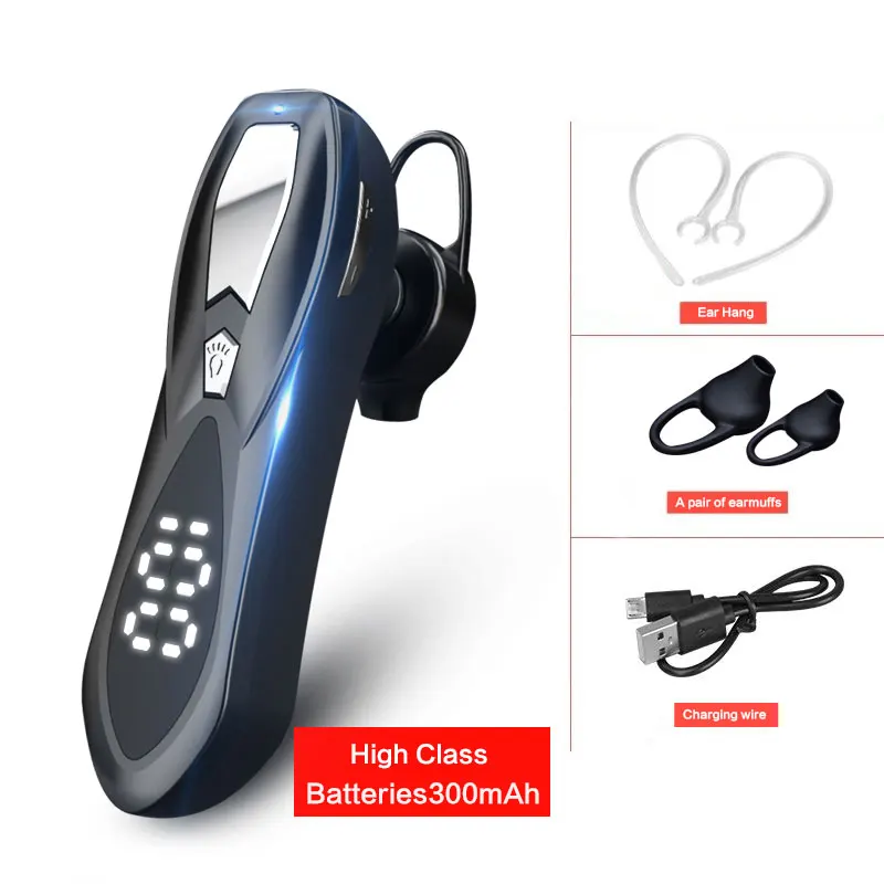 AM05 F9 Single Bluetooth Earphone Wireless Car Business Handsfree Bluetooth Headset Earphones with Microphone for Driving