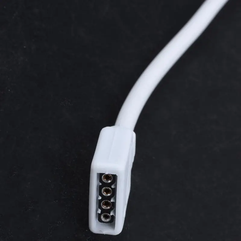 Ленточный светодиодный RGB гнездовой разъем Белый удлинитель 2 м, 4 P гнездовой