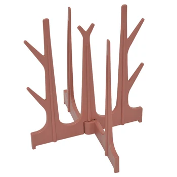 

Plastic Cup Drying Rack Countertop Mug Tree Shape For Kitchen Home Office Retractable Detachable Display Storage Organizer