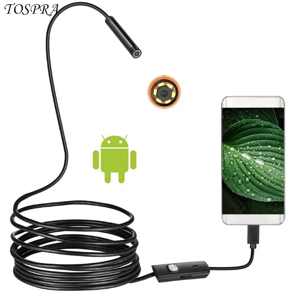 

USB mobile phone with camera auto repair camera 7mm Endoscope Camera IP67 Waterproof Micro USB Inspection Borescope Camera