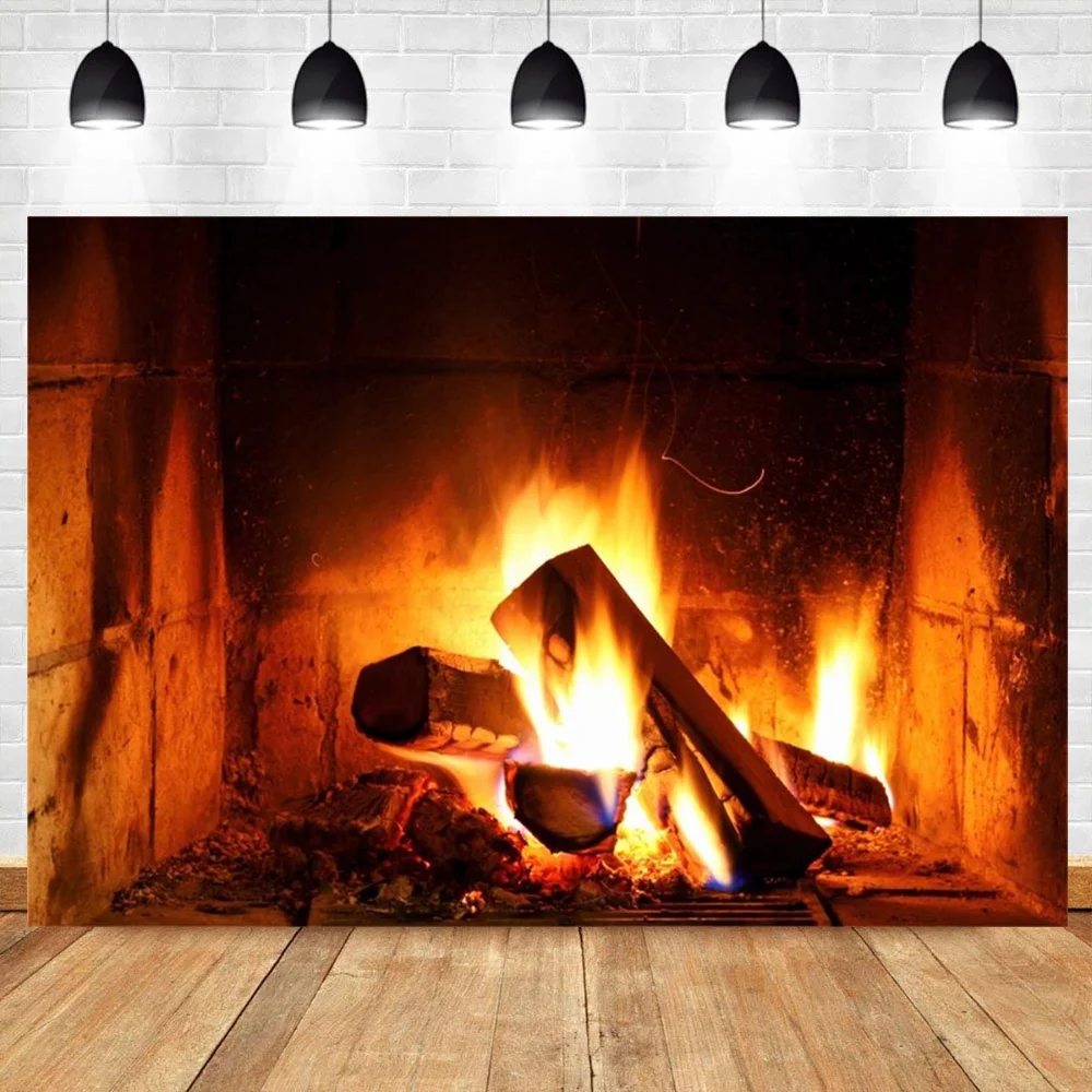 Laeacco Countryside Arch Brick Fireplace Burning Firewood Bright Fire Flame Backdrop Vinyl 10x10ft Wintery Party Child Adult Personal Portrait Photography Background New Year Families Gathering Laeacco Countryside Arch Brick Fireplace Burning Firewood Bright Fire Flame Backdrop Vinyl 10x10ft Wintery Party Child Adult Personal Portrait Photography Background New Year Families Gathering