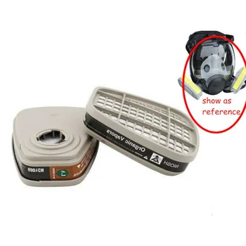 

2pcs 6001CN Cartridge Filter Kit Organic Vapor Painting Protective For 6800 6200 7502 Gas Face Protector Cover Mask