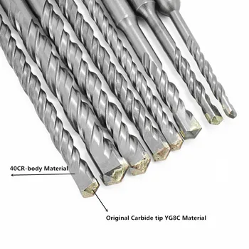

8PC Electric Hammer SDS Plus Drill Bit Set 5mm 6mm 8mm 10mm 12mm