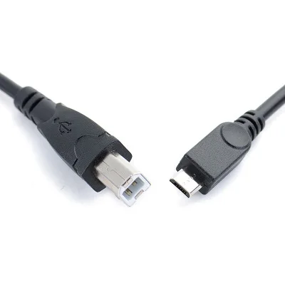 Micro usb Мужской к USB 2,0 B Мужской данных OTG кабель телефон планшет к электронному фортепиано барабана