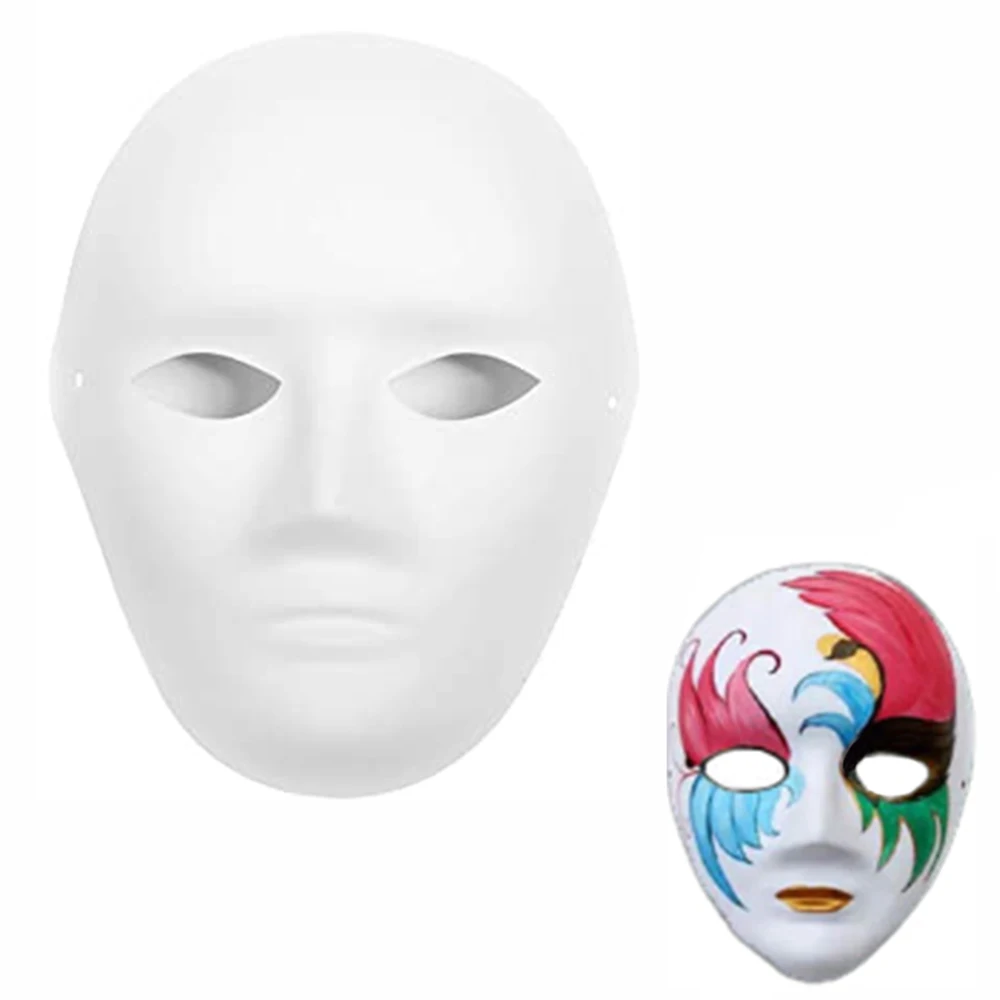 Gangster Opstand Sympathiek 5 Pack Papier Mache Maskers Diy Schilderen Masker Graffiti Blanco Maskers  Voor Halloween Kostuum Cosplay Party Benodigdheden Woondecoratie| | -  AliExpress