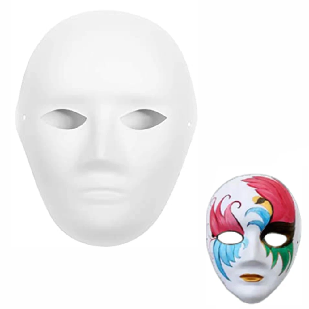 Blank Mardi Gras Paper Masks for Decorating, Masquerade Party (6 Designs,  12 Pack)