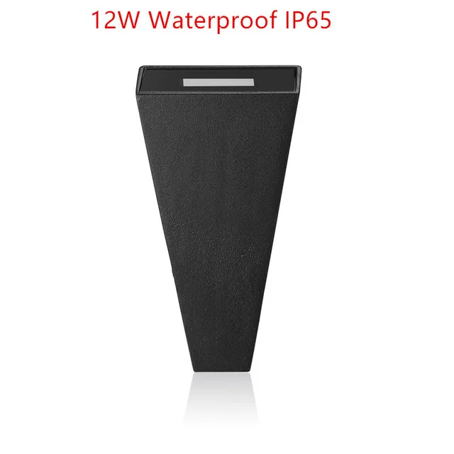 Waterproof Home Decor 12W 85~265V COB LED Wall Lamp Indoor Outdoor Simple Style Wall Lights for Bedroom Hallway Porch Balcony - Цвет абажура: 7