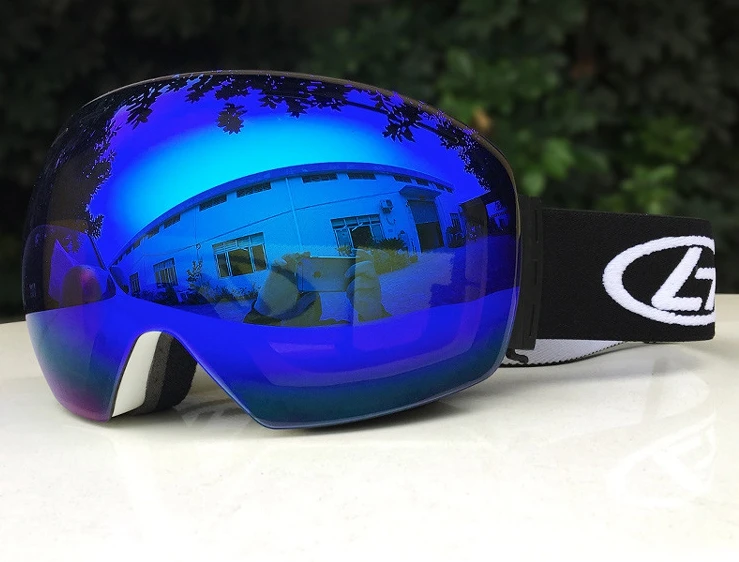 Лыжные очки, лыжные очки, двухслойные, UV400, анти-туман, большая Лыжная маска, очки для катания на лыжах, мужские, женские, снежные очки для сноуборда