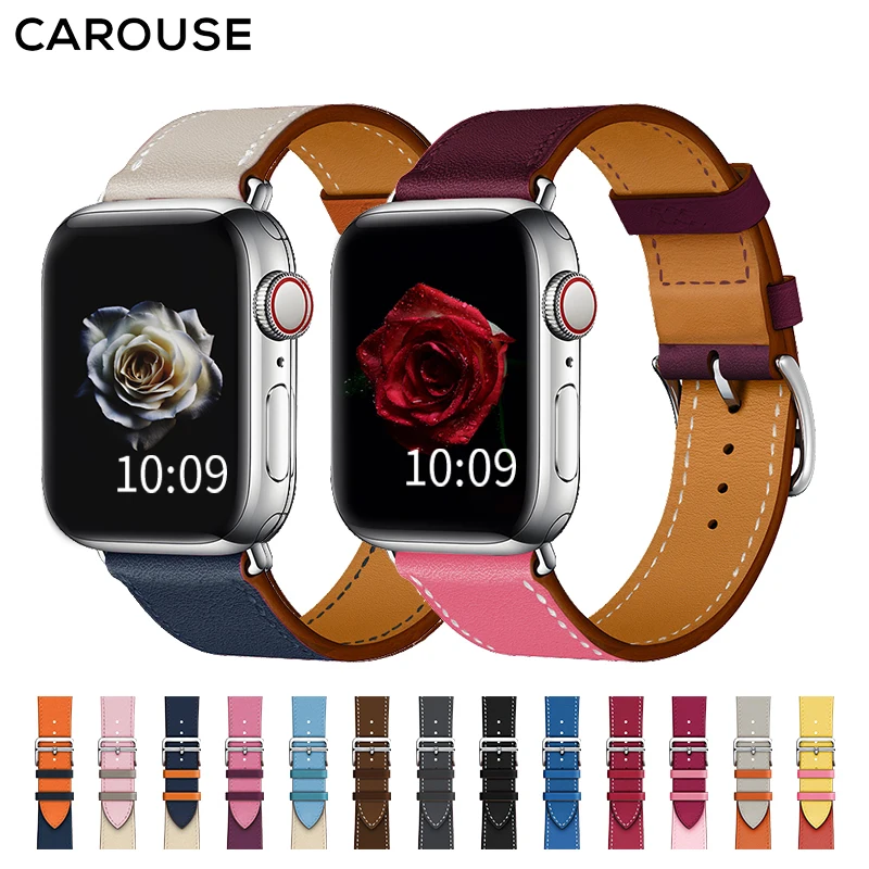 Кутить в одиночку ремешок для наручных часов Apple Watch Series 5/4/3/2 38 мм 42 подлинной